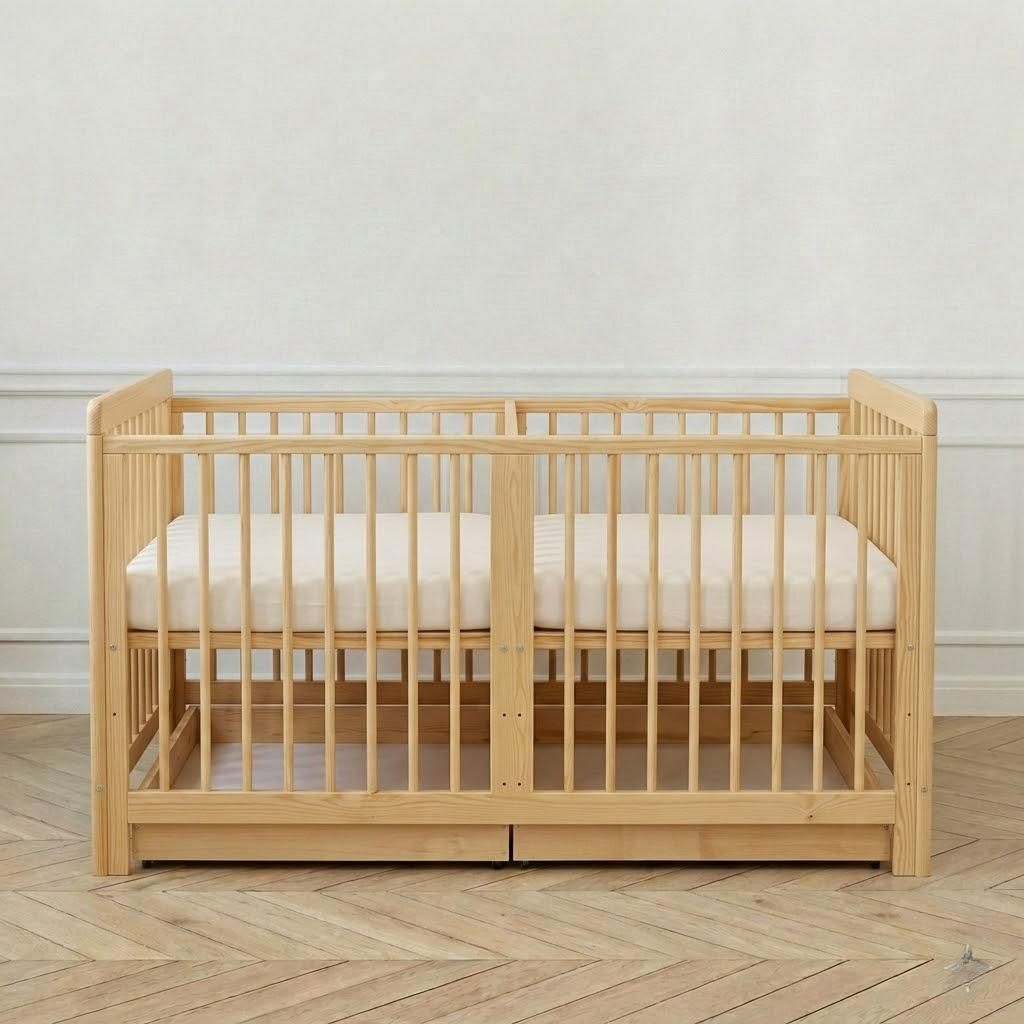 Lit Pour Bébé Jumeaux Modèle Amelle 120x60