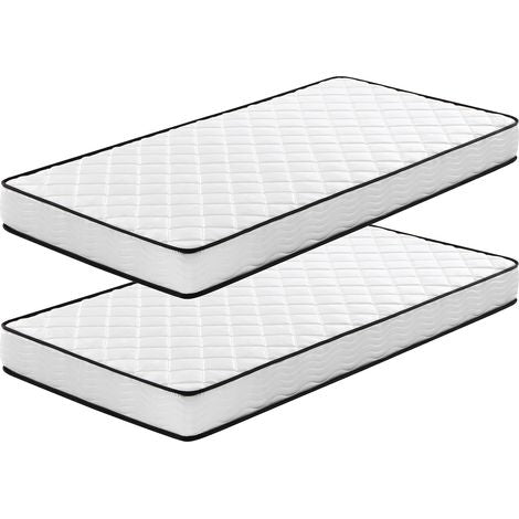 Lot de 2 matelas adaptés à la taille du lit